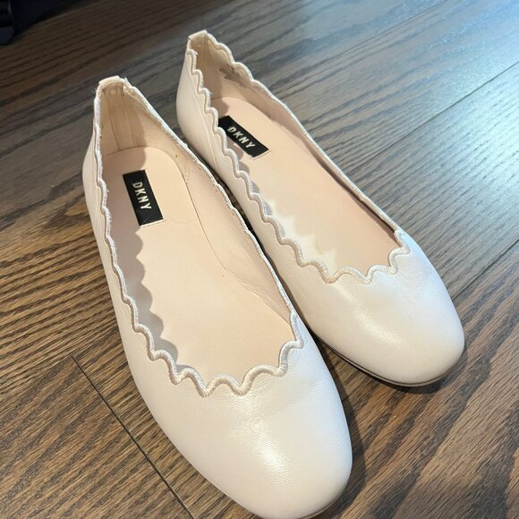 Dkny Shoes - Dkny Willow Balet Flats. Lovely pink. Blush Leather Size 7.5/38 - Picture 5 of 7